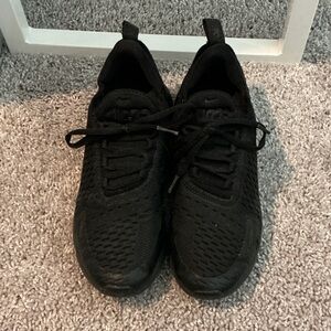 Nike Youth's Black Lightweight Knit Sneakers